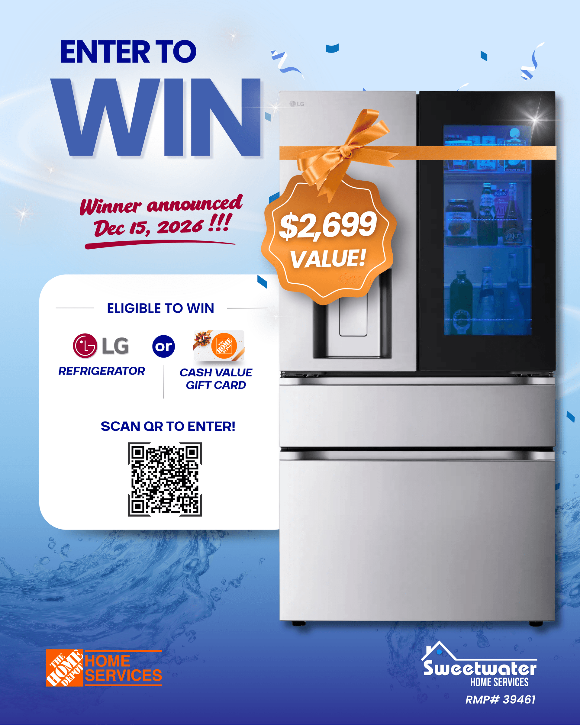 LP Refrigerator Giveaway Home Depot
