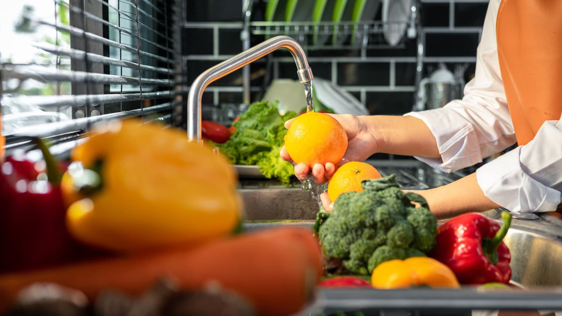 Veggies in Sink