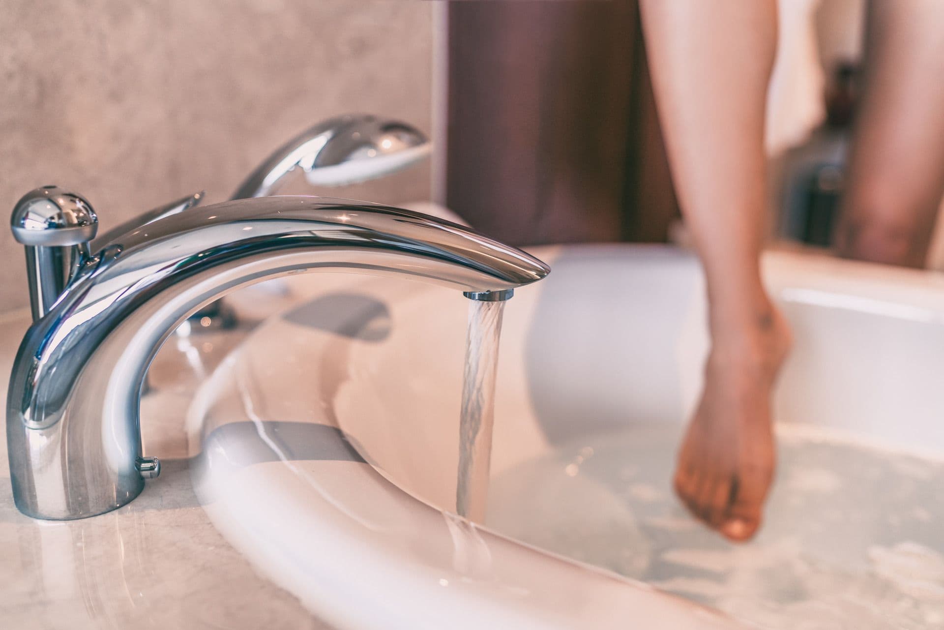 Hot Water in Tub